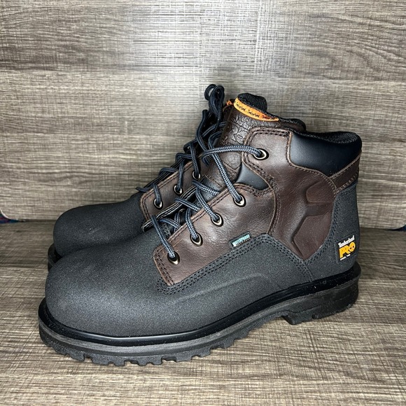 Timberland PRO Powerwelt Steel Toe Boots Men's 10W Waterproof‎ NWOB $175 - Picture 1 of 16